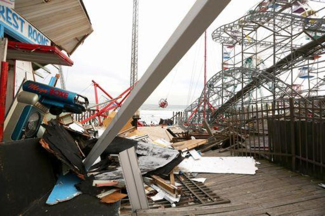 Usa/ Ottovolante distrutto da Sandy diventa attrazione turistica