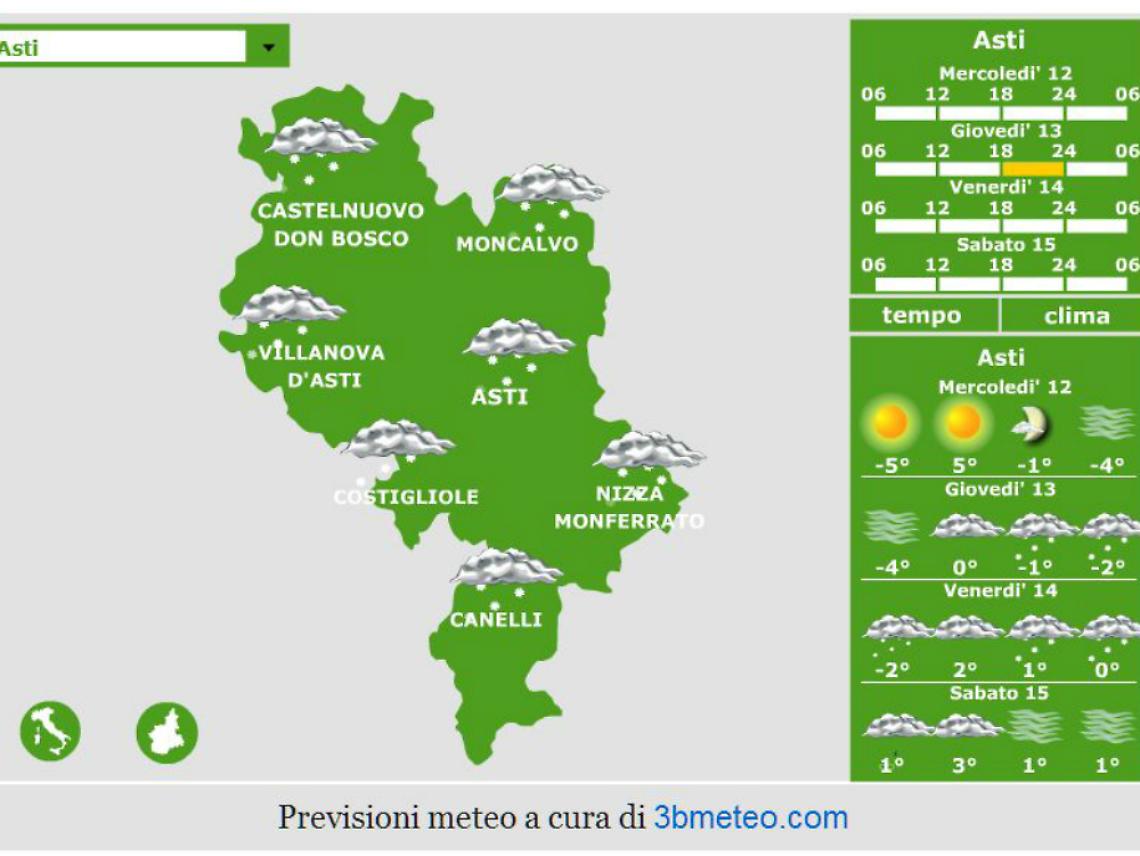 Gioved&igrave; e venerd&igrave; prevista neve