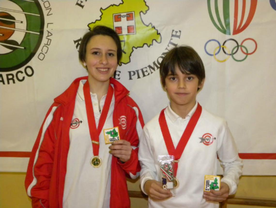 Rapalino e Sogaro, ori astigiani<br/>ai regionali giovanili di tiro con l'arco