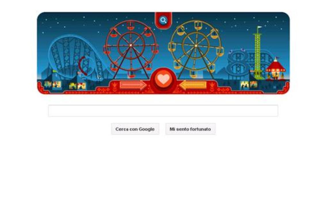 Google/ Doodle per San Valentino e la ruota di George Ferris