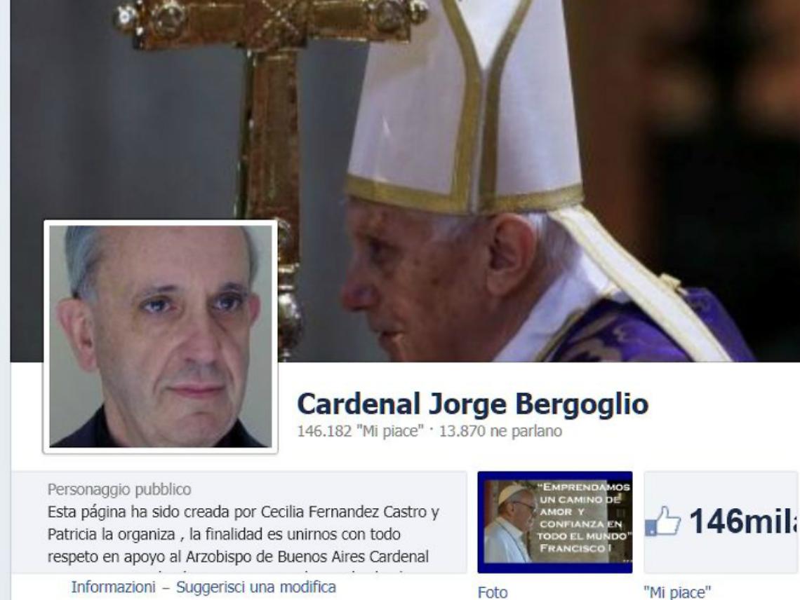 Il Papa su Facebook: la pagina vola