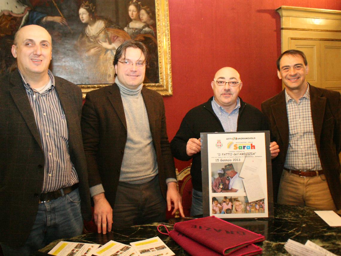 Progetto Sarah: grazie alla scuola<br/>siglato un patto di amicizia tra Asti e Andranovolo