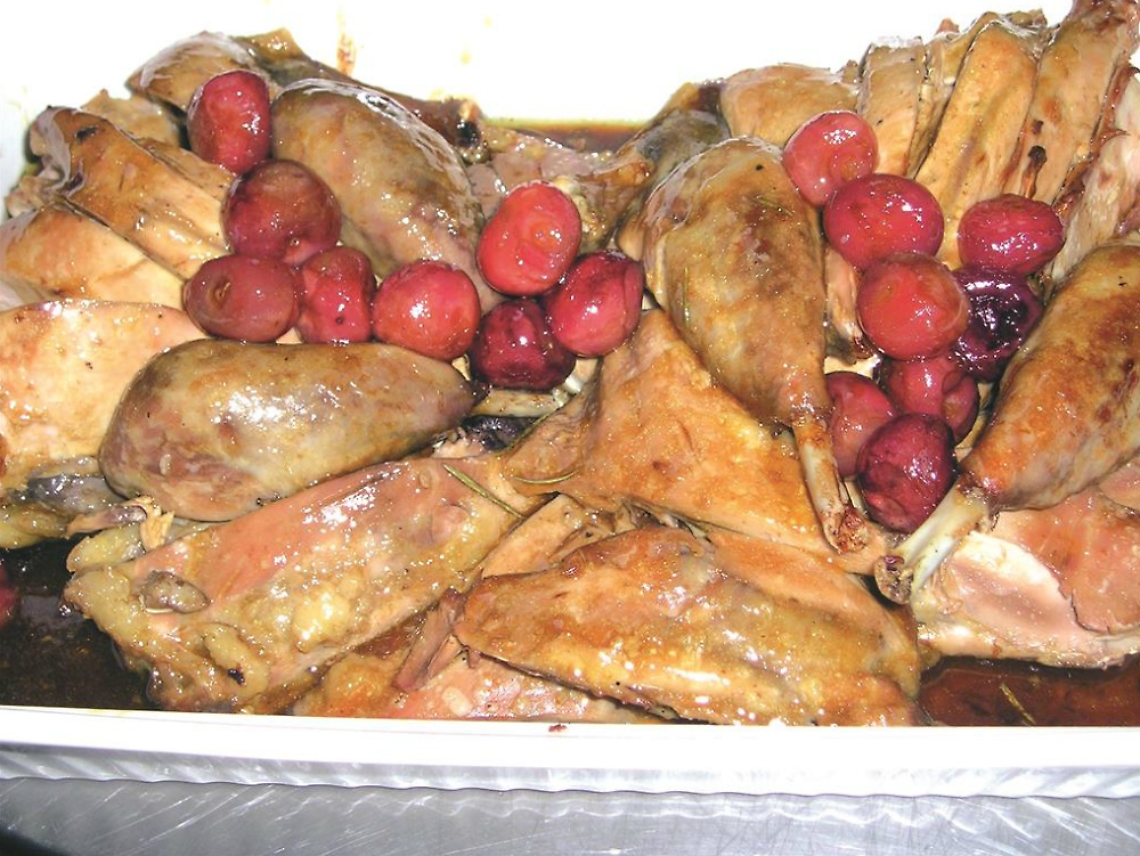 Faraona alle ciliege