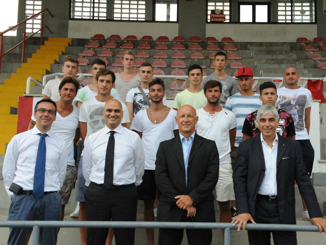 Asti Calcio, primo giorno di preparazione