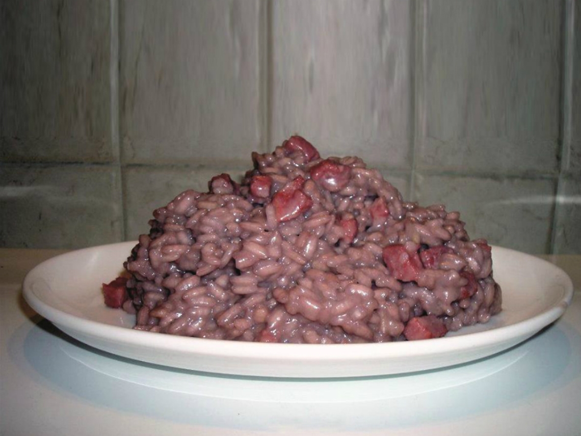 Risotto della vecia (salsiccia e barbera)