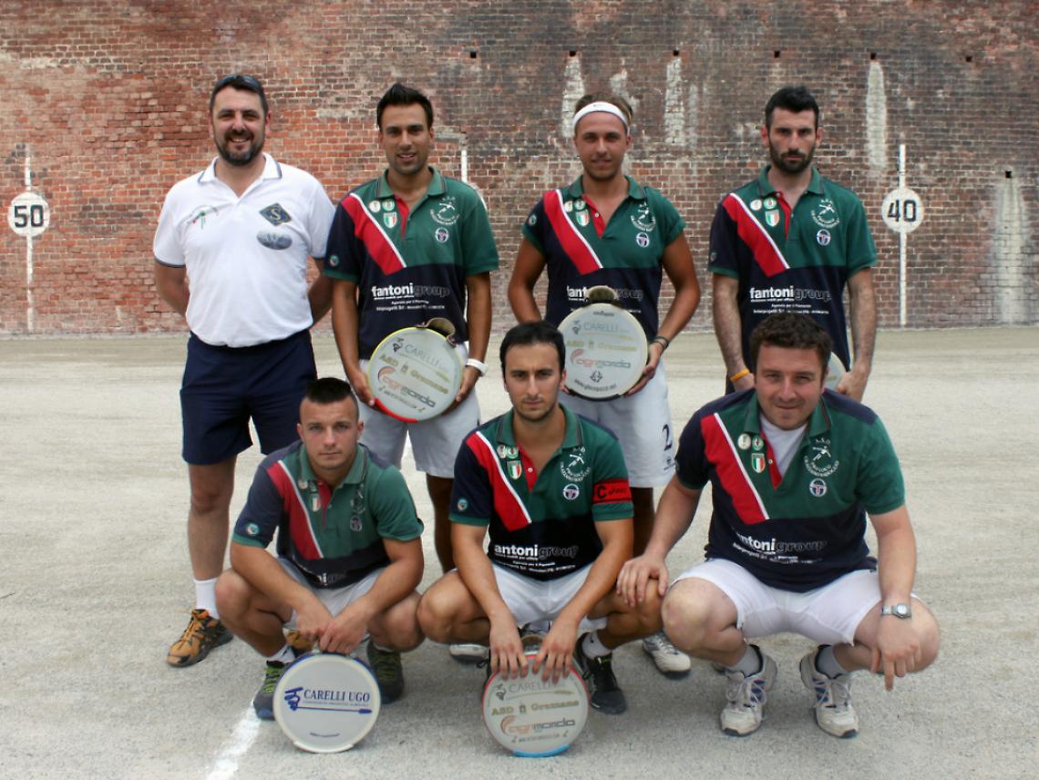 Tamburello a muro, Grazzano seconda finalista