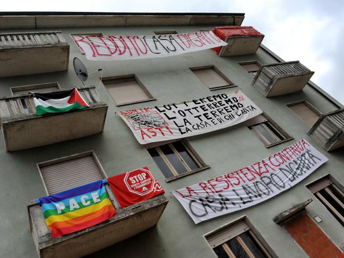 La paura di Giorgio che occupa in strada Fortino