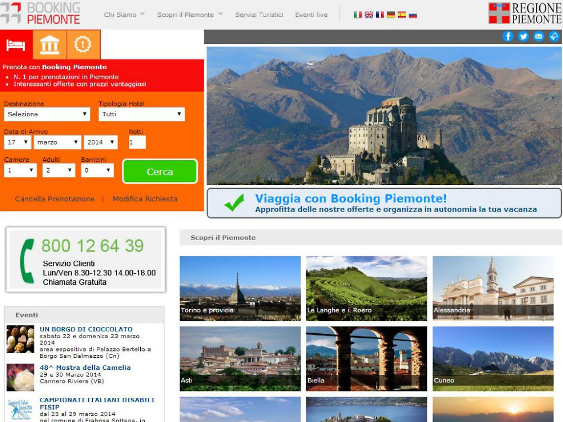 Booking Piemonte: un clik per la tua vacanza