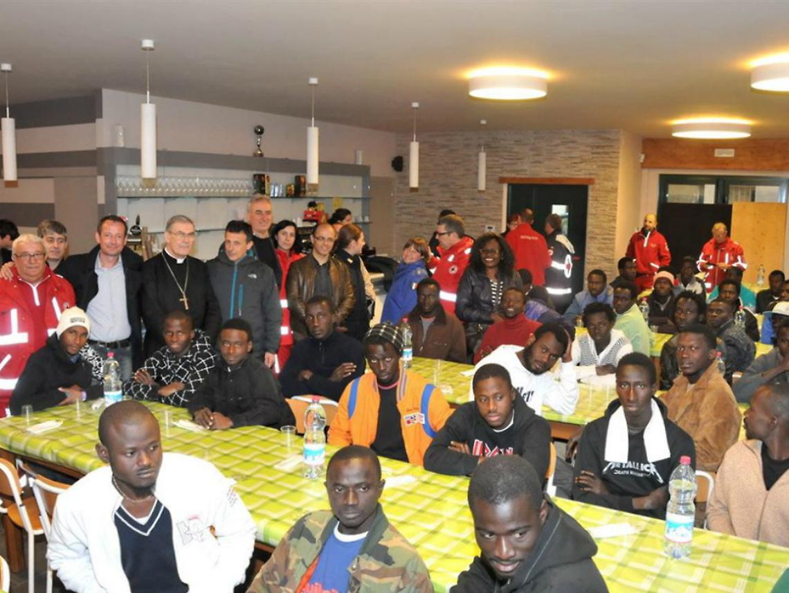 Quaranta profughi extracomunitari<br/>a Gorzano, accuse dalla Lega Nord