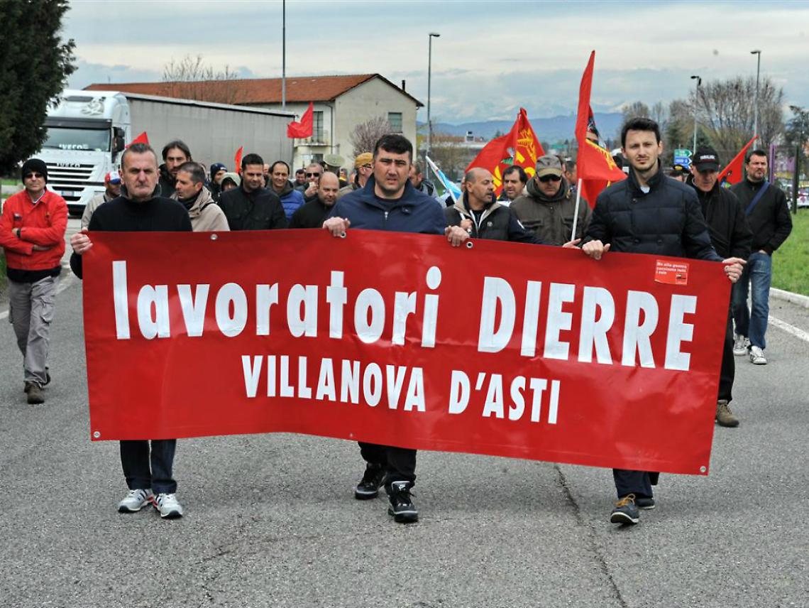 VIDEO: Lavoratori Dierre in sciopero<br/>contro i timori di delocalizzazione