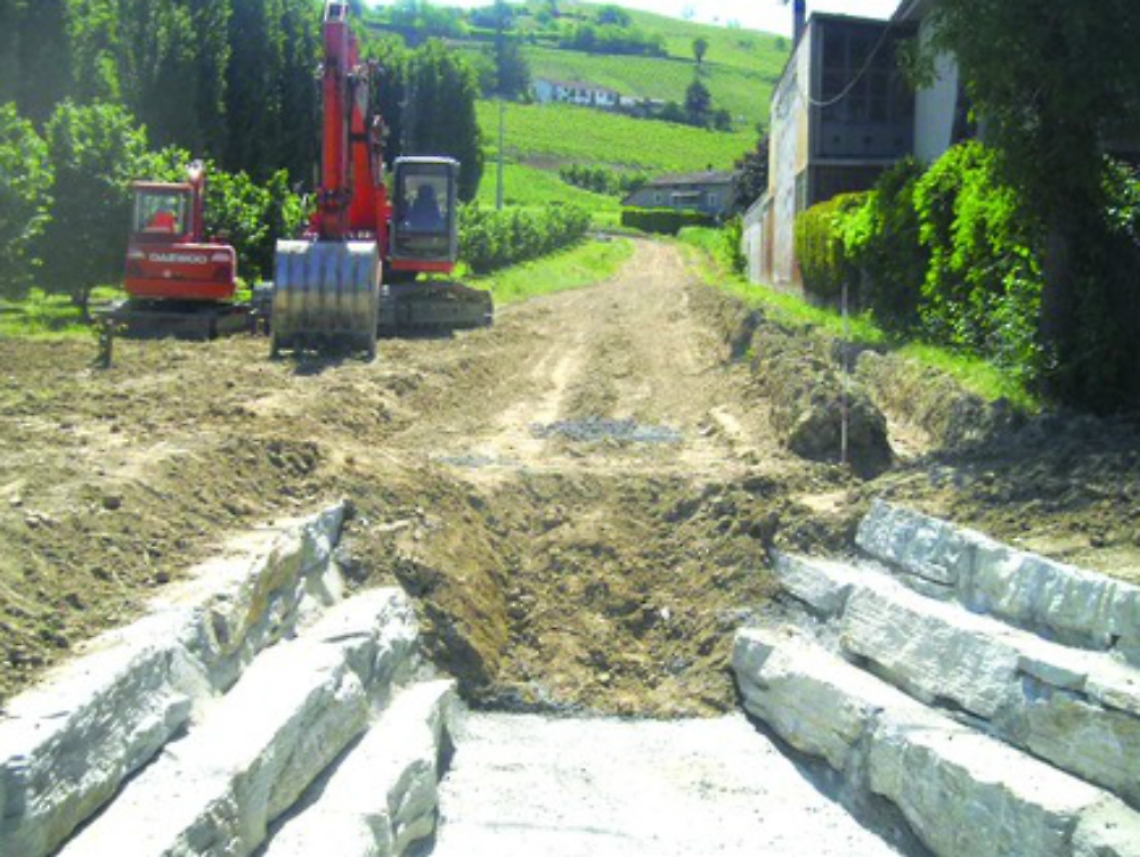 A Canelli partiti i lavori allo scolmatore<br/>basta fango su strade e in casa