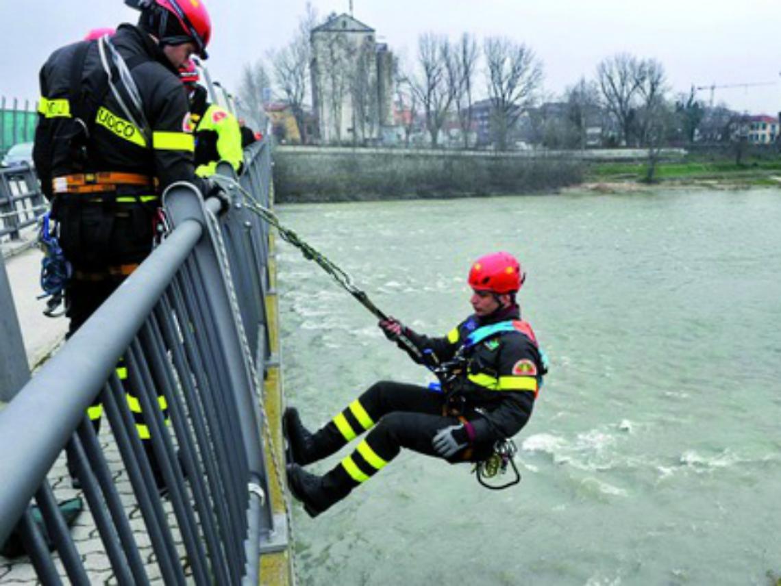 Ha funzionato l'esercitazione<br/>sul fiume a Rocchetta Tanaro