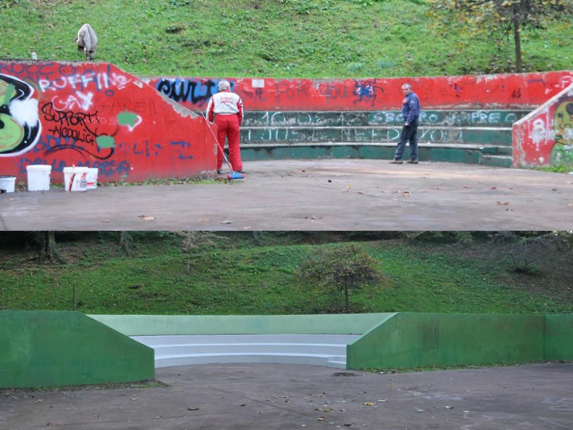 Il lungo sabato al parco Boschetto<br/>degli alpini boscaioli