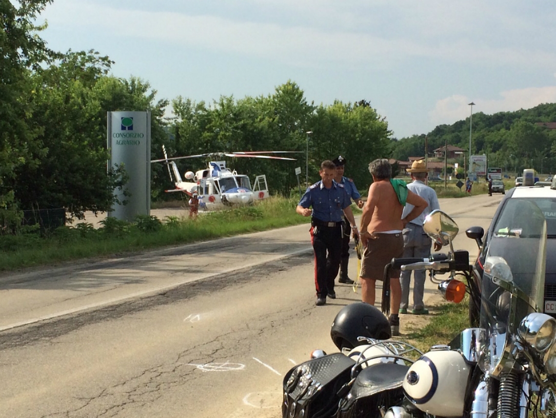 Scontro moto-trattore vicino al Colle Don Bosco, ferito anche bambino di 9 anni