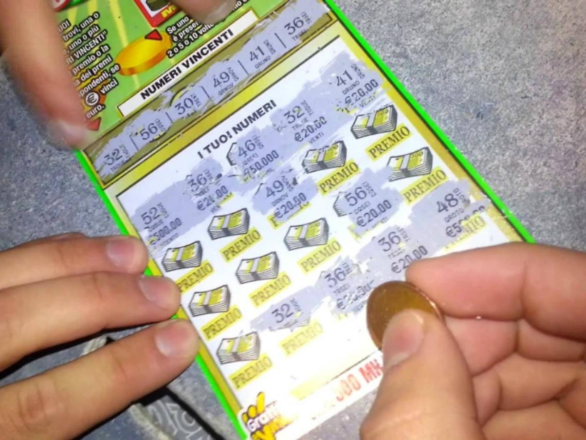 Gratta e vinci: a 50enne astigiano 500 euro a settimana per i prossimi 20 anni