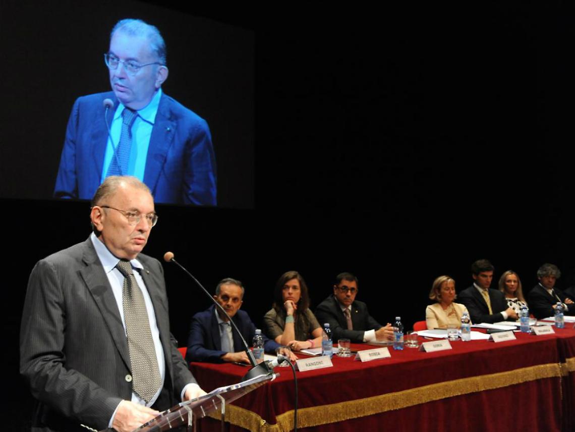 Squinzi agli industriali astigiani: &laquo;La strada per uscire dalla crisi &egrave; ancora lunga&raquo;