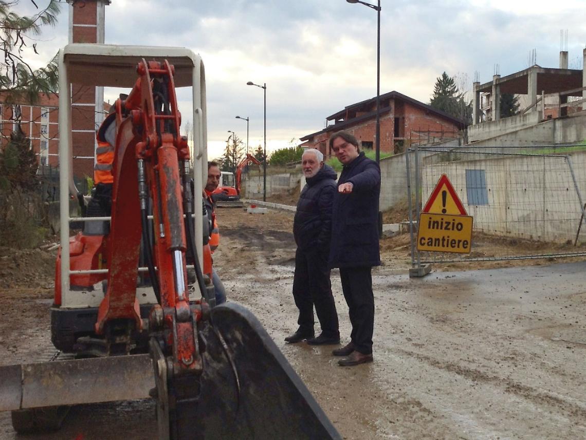 Via al cantiere in Strada Laverdina,<br/>dopo anni si realizzano i marciapiedi