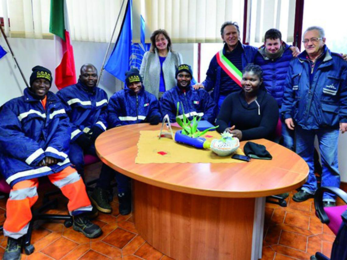 I profughi ospitati a Dusino<br/>entrano nella Protezione civile