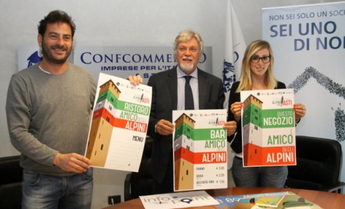 Un logo per ristoranti e bar amici degli alpini
