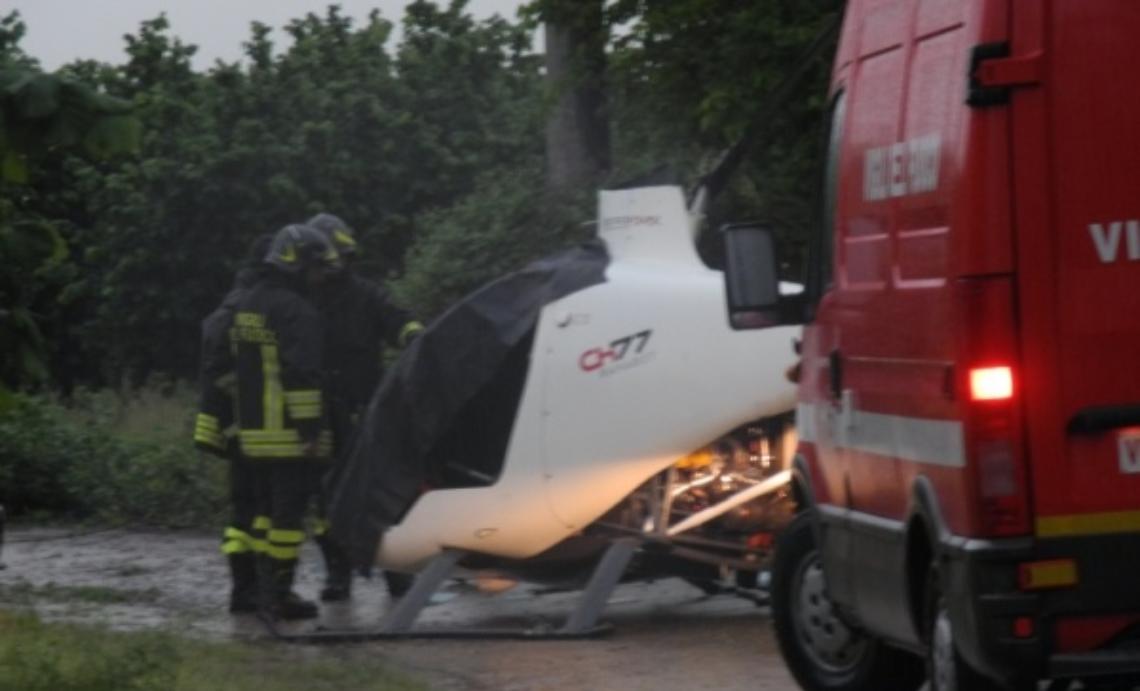 Precipita ultraleggero ad Annone, due feriti