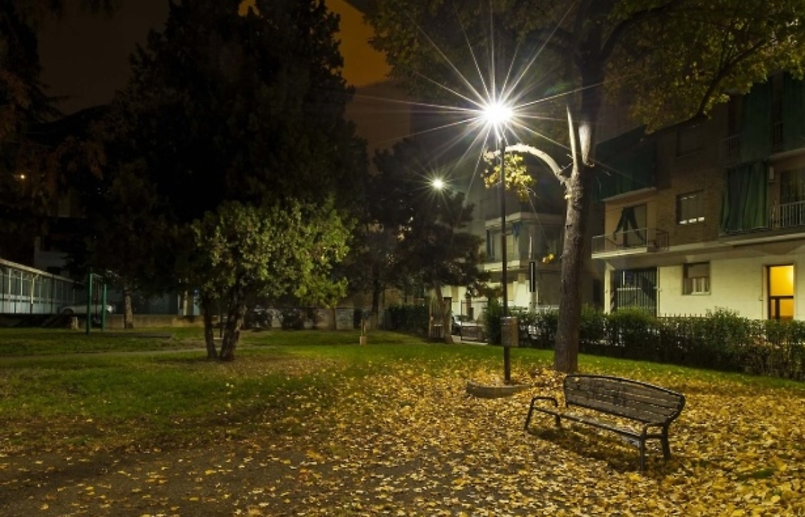 Ad Asti il primo parco illuminato a led
