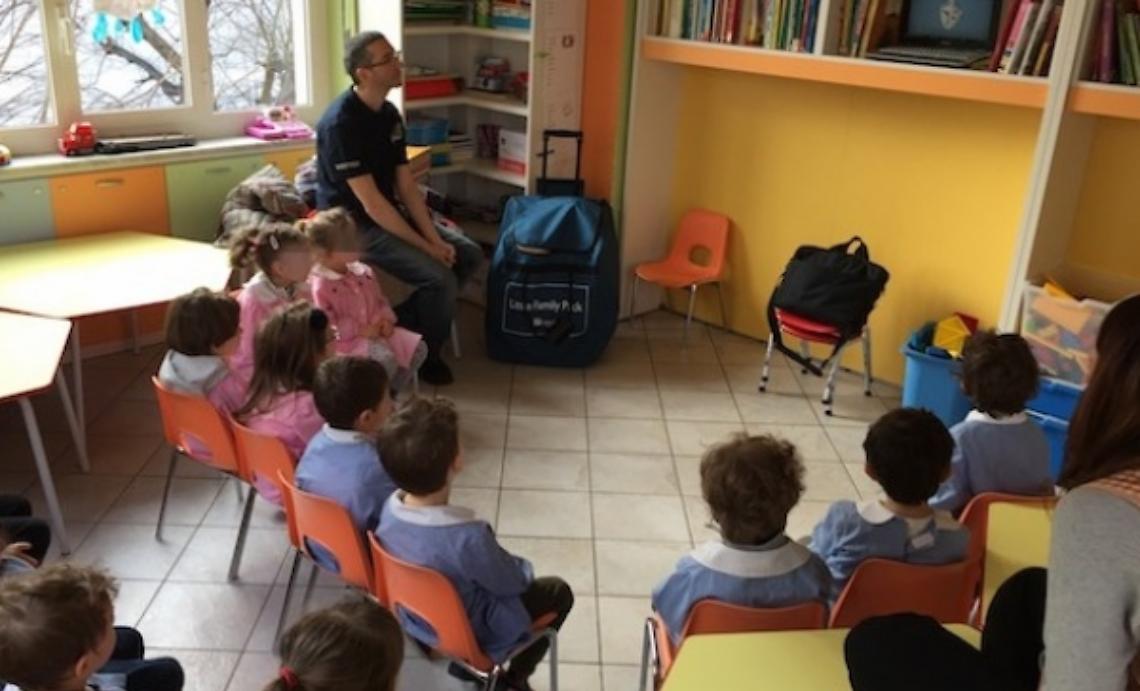 Lezioni di primo soccorso all'asilo di Calliano