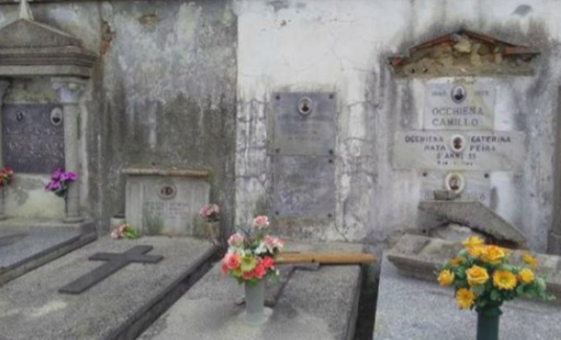 Ladri di tombe nel cimitero di Capriglio
