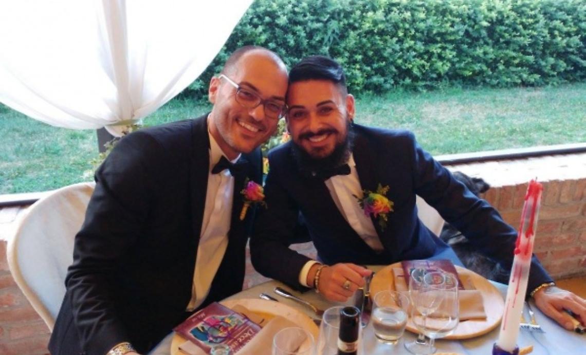 Asti: fiori darancio per Patrizio e Roberto