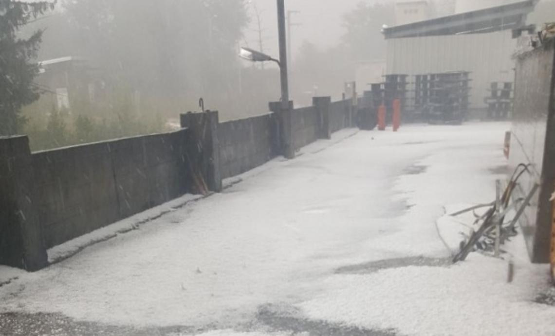 Grandinata record nel sud Astigiano