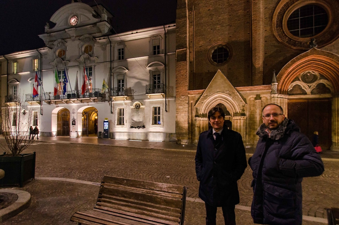 le luci a led in piazza san secondo