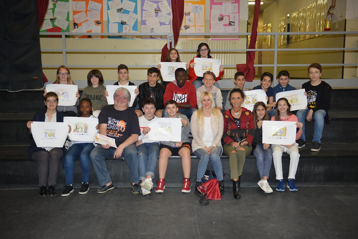 Scuola media Martiri corso fumetto 2018