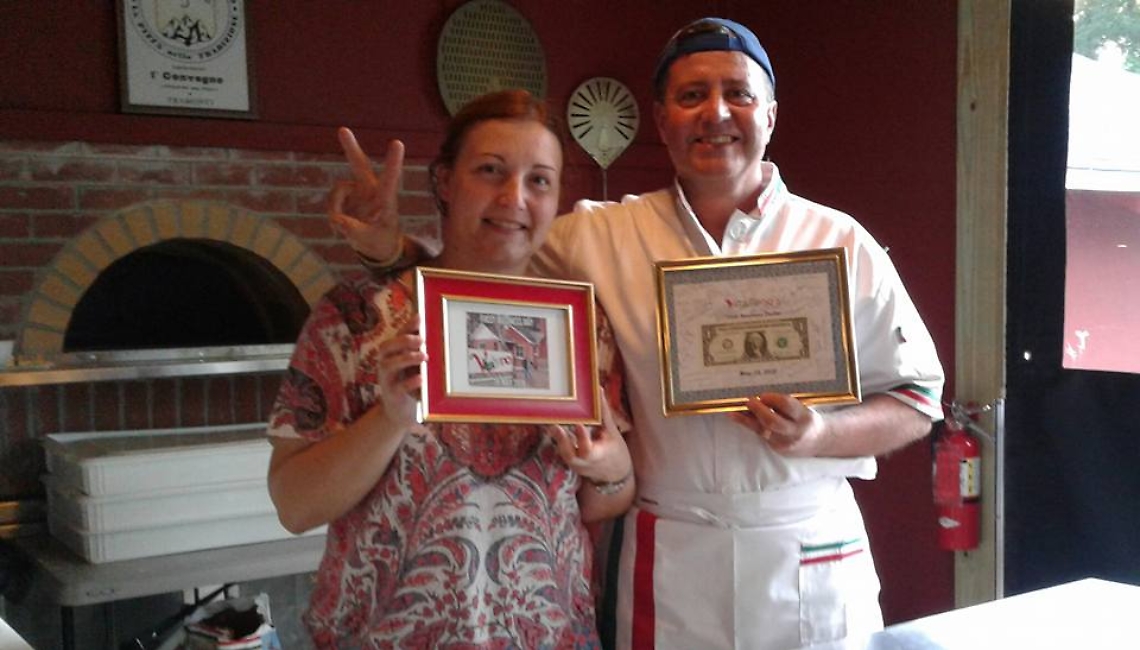 Vitagliano e la moglie Daniela