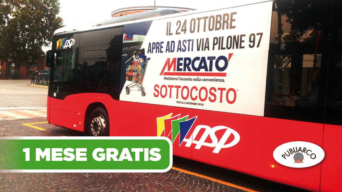 I bus con la nostra pubblicit&agrave;