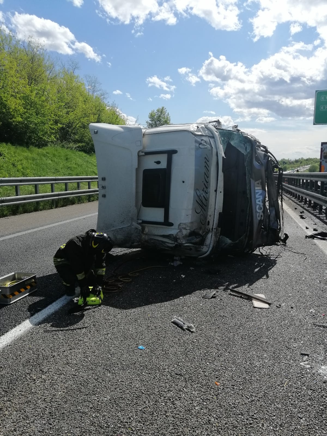 incidente autostrada a21