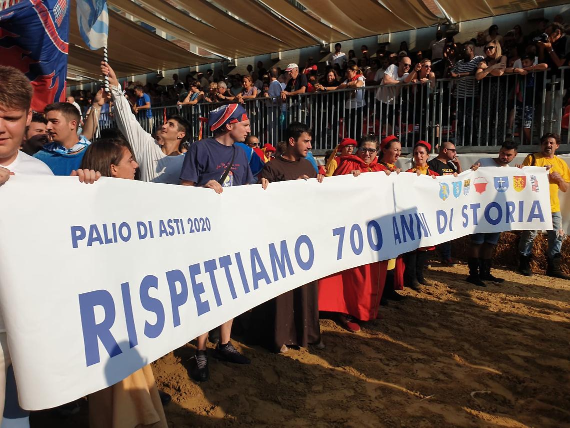 rispettiamo la tradizione del palio