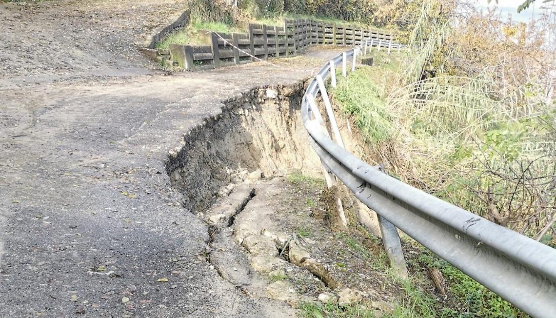 Frana in regione Aie