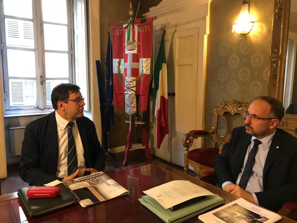 Sindaco con Bruno Mellano, Garante Regionale dei detenuti