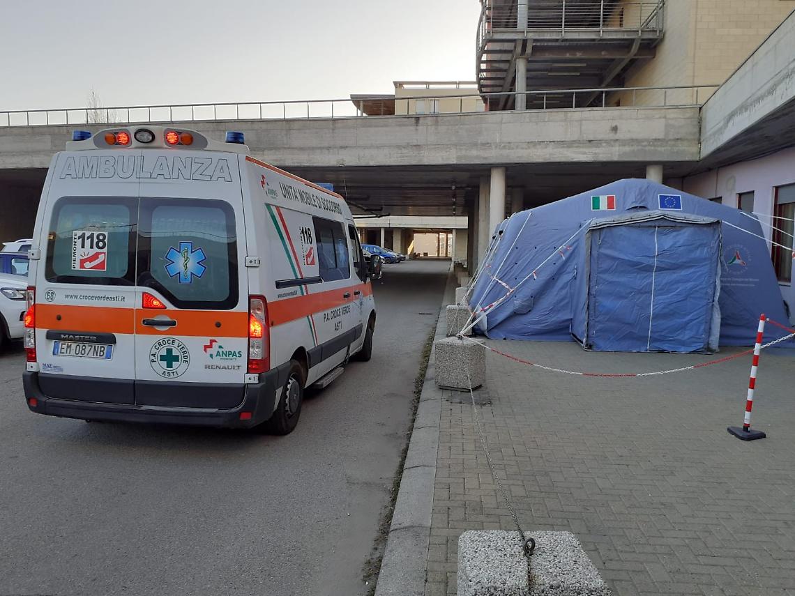 ambulanza tenda pronto soccorso di asti