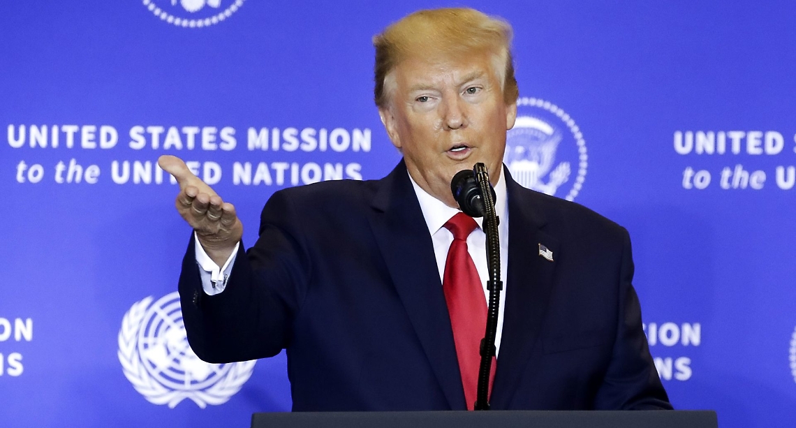 US President Donald Trump Press Confence, New York, USA - 25 Sep 2019