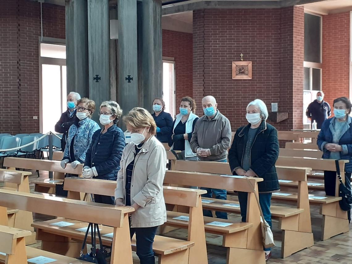 Messa al Don Bosco dopo la fine del lockdown
