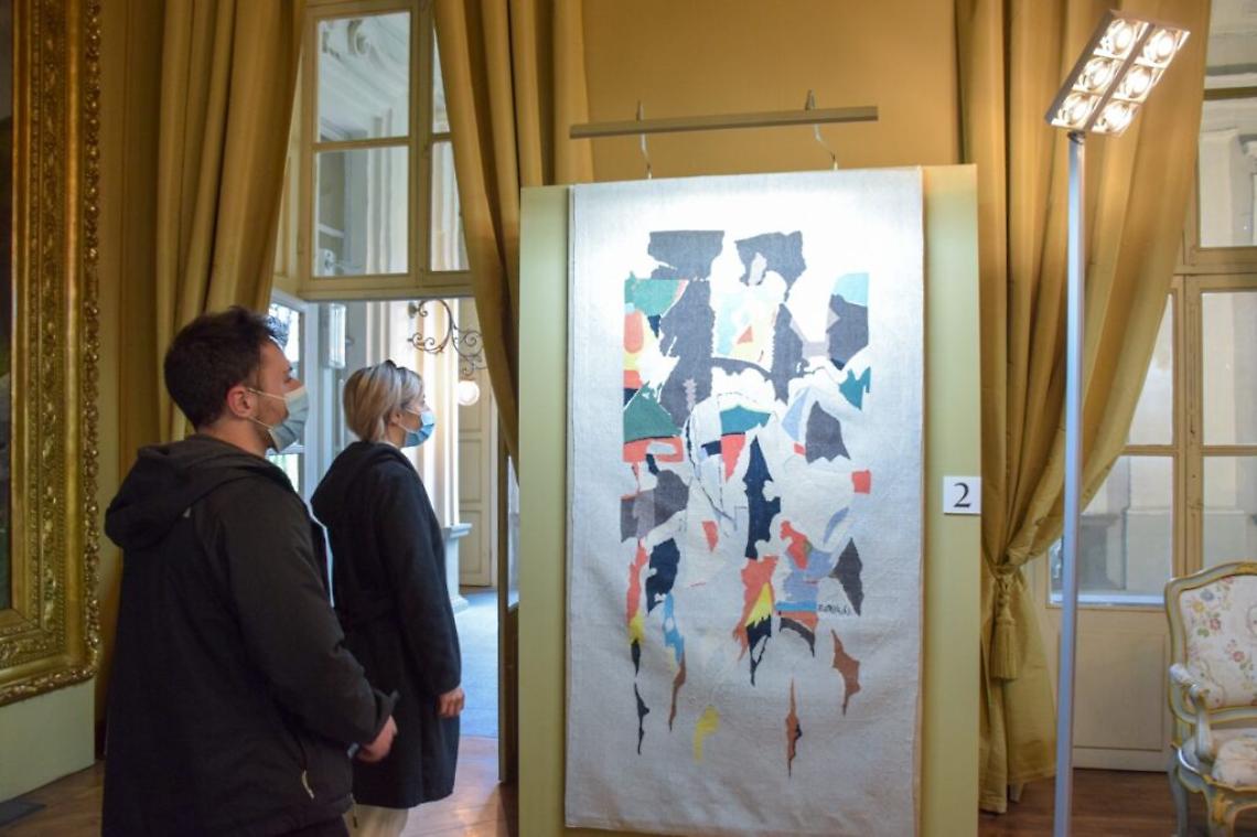 Palazzo Mazzetti mostra arazzi visitatori