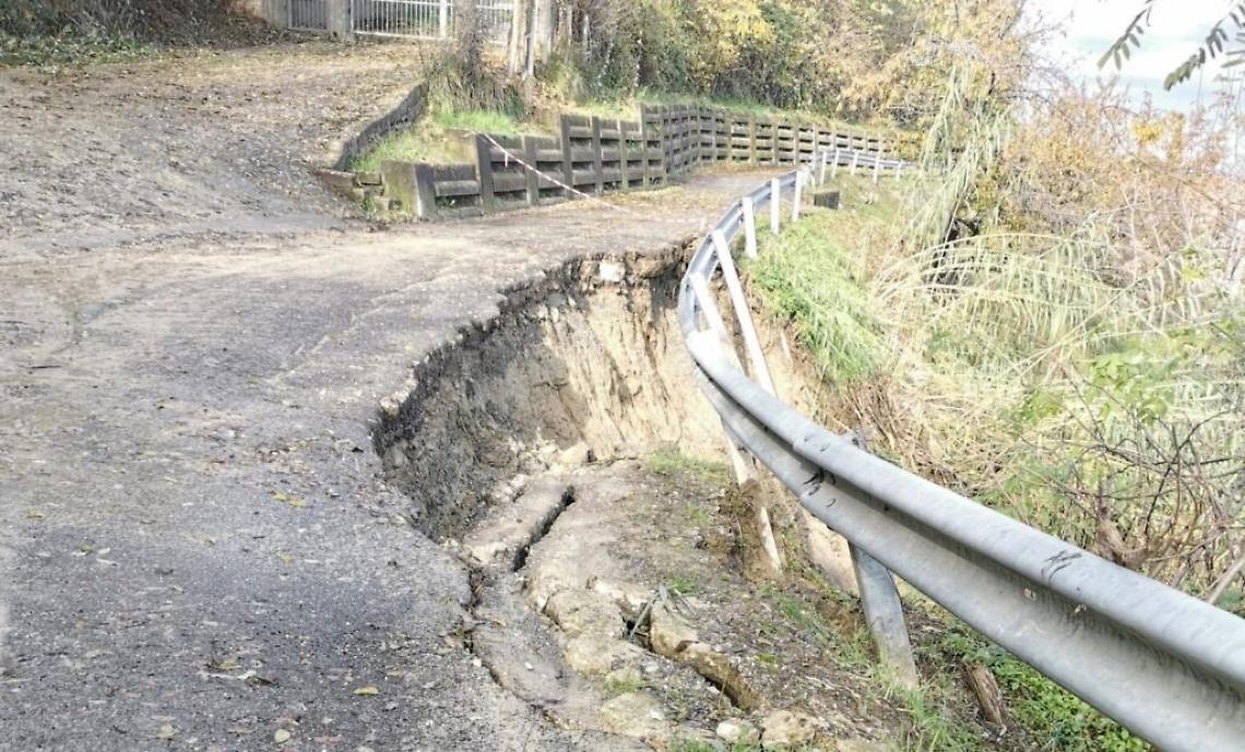 Frana in regione Aie