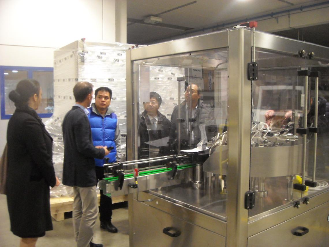 Visita cinesi a azienda enomeccanica
