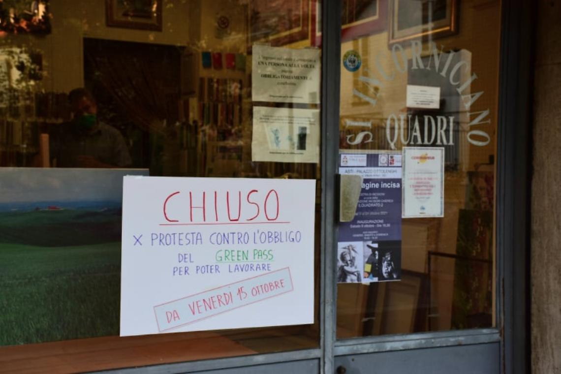 belle arti protesta green pass