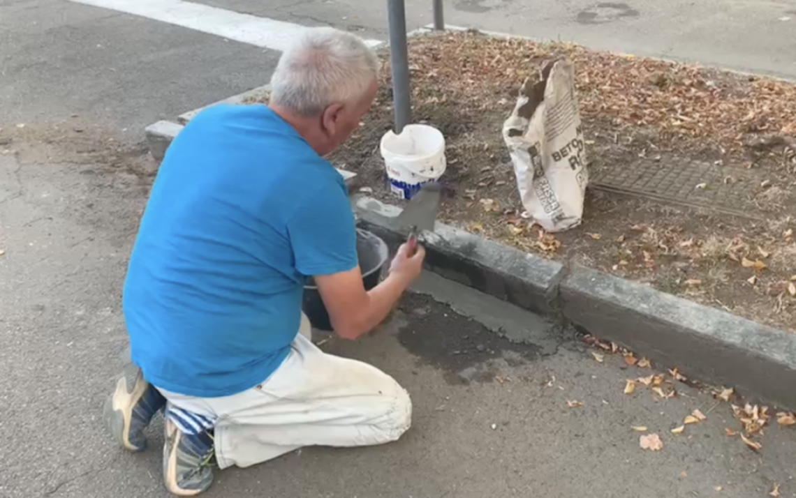 via torchio sistemazione cordolo