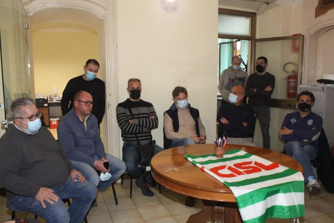 Itron conferenza stampa Cisl