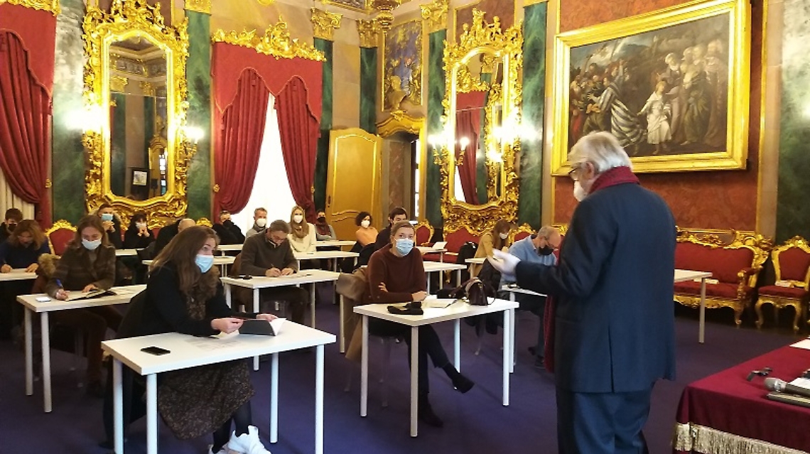 press tour Palazzi del Gusto_unmomento dell'analisi sensoriale del tartufo a palazzo Ottolenghi 2