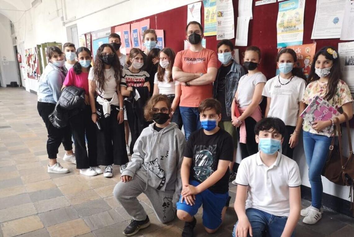 incontro alla Goltieri redazione del giornalino scolastico