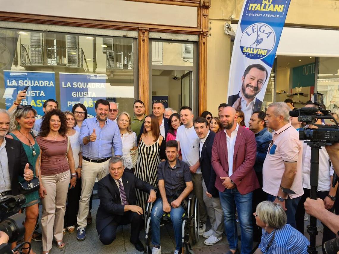 Matteo Salvini ad Asti 10 giugno 20221