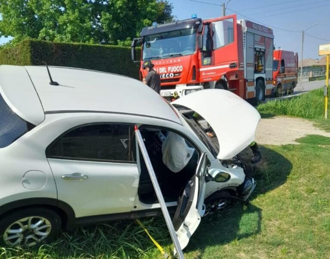 incidente d'auto a Vaglierano
